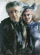 Lovis Corinth Grobmutter und Enkelin Spain oil painting artist